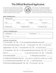 Boyfriend Application Boyfriend Application Girlfriend Application Friend Application