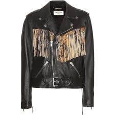 Saint Laurent Fringed Leather Jacket Fringe Leather Jacket Leather Jackets Women Leather Jacket