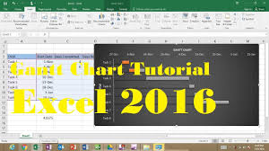 Gantt Chart Excel 2016 Tutorial How To Make A Gantt Chart In Excel 2016