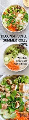 Deconstructed Vegan Summer Rolls With Date Sweetened Peanut Sauce Vegan Richa Recipe Recipes Summer Rolls Vegetarian Recipes