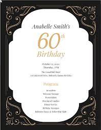 Cocktail hour (20 minutes) your guests may arrive at varying times. 60th Birthday Program Template 60th Birthday Ideas For Mom 60th Birthday Birthday Template