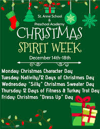 I think christmas sweaters are cool and warm. to get students in the holiday spirit, mrs. St Anne School