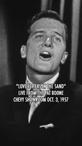 It's Friday, and I've got another song from “The Pat Boone Chevy Showroom”  for you! "Love Letters in the Sand" has been digitally remastered, and is  now available