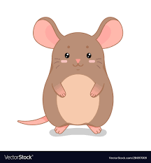 Childish with cute mouse Royalty Free Vector Image