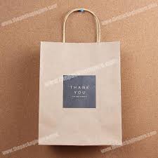 Wrapping paper gift bags gift tags stickers & labels tissue paper gift boxes ribbon. Thank You Kraft Paper Shopping Carry Bag Gift Bag With Handle