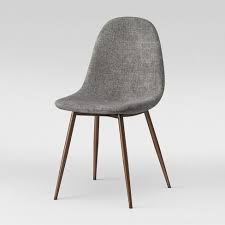 Bakerford ebony wood upholstered dining chair with charcoal seat (set of 2) (21.85 in. 2pc Copley Upholstered Dining Chair Project 62 Dining Chairs Upholstered Dining Chairs Retro Dining Chairs