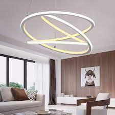 Simple Spiral Ceiling Light Fixture Acrylic Led Living Room Chandelier Pendant In Warm White Na Chandelier In Living Room Ceiling Lights Ceiling Light Fixtures