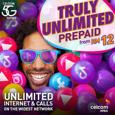Research for travel sim, starter pack, internet plans for monthly, weekly and daily, free internet data, talktime, sms and other benefits by celcom malaysia. Celcom Xpax Truly Unlimited Internet Calls Prepaid From Rm12