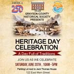 Heritage Day Celebration - Grayson Co. Historical Society