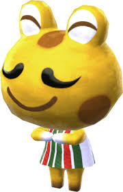 Black And Yellow Frog Animal Crossing Cousteuo