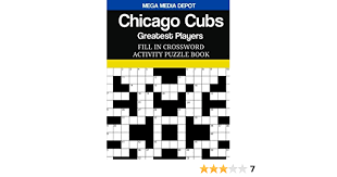 Sunday morning cubs crossword puzzle. Chicago Cubs Fill In Crossword Activity Puzzle Book Greatest Players Edition Depot Mega Media 9781978348080 Amazon Com Books