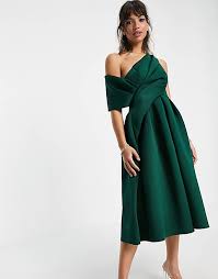 Eccezionale vestiti cerimonia verde smeraldo vestito da cerimonia … dai vestiti da cerimonia qui trovi opinioni relative a asos vestiti cerimonia e puoi scoprire cosa si pensa di asos vestiti. Asos Design Vestito Midi Da Cerimonia Con Spalle Scoperte Verde Bosco Asos