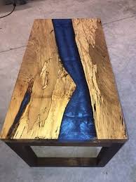 Spalted Maple River Table Diy Wood Floors Homemade Furniture Resin Furniture
