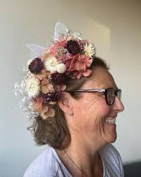 Floral headpiece made for the beautiful Fiona. Excited to see this one at  the Races! 🌺 #floralheadpiece #floralfascinator #floralfashion #headpiece  #fascinator #melbourneflowers #melbourneflorist #melbournecupfashion  #fashiononthefield