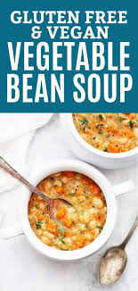 Slow Cooker Vegetable Bean Soup Gluten Free Vegan Recipe Vegetarian Slow Cooker Recipes Soup Recipes Slow Cooker Slow Cooker Vegetarian