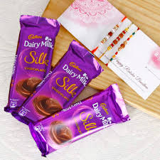 As an agricultural product, dairy milk is collected from farm animals. Set Of 3 Rakhis With 3 Dairy Milk Silk Chocolates Gift Send Rakhi Gifts Online Hd1039010 Igp Com