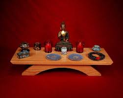 Solid Oak Table Top Puja Table Meditation Shrine Altar Etsy Solid Oak Table Oak Table Top Oak Table