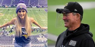 The minnesota vikings got their first win of the 2020 season on sunday against the houston texans. Mike Zimmer S Rumored Girlfriend Katrina Elizabeth Dressed Up As Barbie For Halloween Pics Total Pro Sports