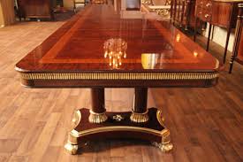 Mahogany kitchen and dining room sets are especially ideal for setting an intimate mood in kitchens, breakfast nooks, and dining rooms due to their rich, dark finishes. Large 24 Foot Mahogany Extension Dining Table Seats 30 Large Dining Room Table Mahogany Dining Table Dining Table