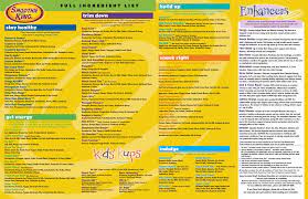 Smoothie King Menu Smoothie King Smoothie King Recipes Fast Food Menu