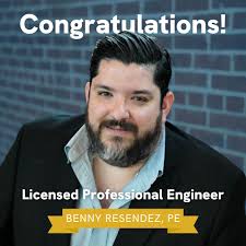 Drumroll, please... exciting news is here! 🥁🎉 Congratulations to Benny  Resendez, PE,