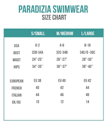 Size Charts Bikini Sizing Information And Helpful Guide