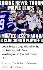 See more ideas about toronto maple leafs, maple leafs, toronto maple. Eaking News Toron Maple Leafs Capia Nhl Ref Logic Iminatedless Than A Da Clinchinga Playoffs Leafs Blow A 2 Goal Lead To The Jackets And Will Face Washington In The First Round Lol Toronto Maple Leafs