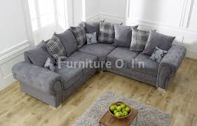 Armchairs & sofa beds at great prices. Verona Double Corner Grey Furniture Direct Online