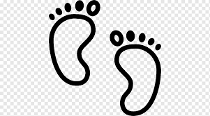 Computerikonen Sauglingsfuss Kind Baby Babyfuss Schwarz Und Weiss Png Pngwing