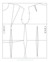 How To Draft The Basic Bodice Pattern The Shapes Of Fabric