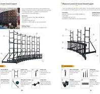 Hanging Truss Structure Ground Support System LED Displays