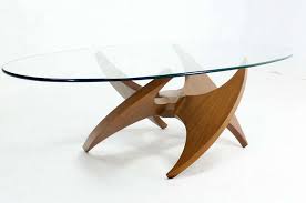 118.12 kb, 736 x 736. Mid Century Modern Walnut Propeller Base Oval Coffee Table With Glass Top Modern Glass Coffee Table Antique Coffee Tables Glass Coffee Table