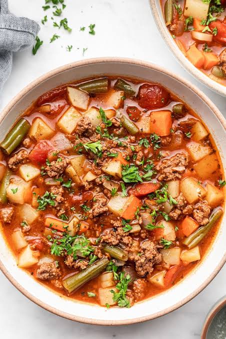 Healthy 30 Minute Hamburger Soup - The Whole Cook