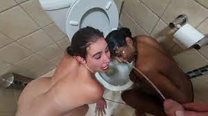 Two Human Toilets Put their Heads over the Toilet to get their Faces Soaked  with Piss - Pornhub.com