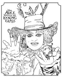 Disney movie for kids coloring pages are a fun way for kids of all ages to develop creativity, focus, motor skills and color recognition. Alice Through The Looking Glass Disney Movies Adult Coloring Pages