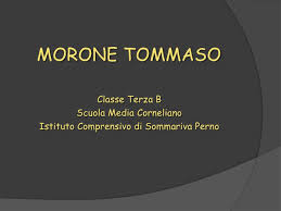 Morone Tommaso Tesina Esame