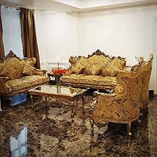 Browse through our favorite designer looks and find a styl. Aarsun Luxury Sofa Set 6 Seater Couch Set With Center Table Without Glass Handcrafted In Teak Wood Victorian Style Gold Painted Frame Royal Beige Floral Fabric Amazon In Furniture