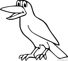 Crows live all over the world but are commonly found in the united states, canada, and australia. Cartoon Crow Coloring Page Coloringall