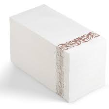 The third idea is to create a unique shape from your towel. 100 Disposable Guest Towels Soft And Absorbent Linen Feel Paper Hand Towels Durable Decorative Bathroom Hand Napkins Good For Kitchen Parties Weddings Dinners Or Events White And Rose Gold Walmart Com Walmart Com