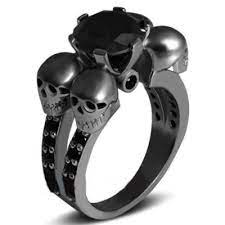 2 50ct Black Skull Gothic Emo Designer Engagement Wedding Ring Size 5 To 12 Skull Engagement Ring Wedding Rings Engagement Wedding Ring Sizes