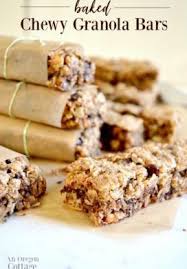 Finally The Baked Granola Bar Recipe That Doesn T Fall Apart Comes Together In Minutes And C Granola Bar Recipe Chewy Granola Recipe Bars Chewy Granola Bars