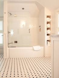 From geo tiles to designer patterns, there's a whole host of options. Houzz Bathroom Tile Ideas Lovely White Tile Shower In 2020 Traditional Bathroom Bathroom Design Tub With Glass Door