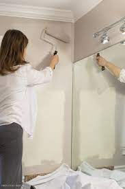 Walls that are about to undergo a drastic change in color (especially from dark to light but also from light to dark). Our Painted Bathroom Vanity The Before After And How To Guide Driven By Decor