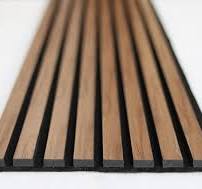 Pannello acustico da parete in legno naturale, pannello in legno con doghe  insonorizzate dal pavimento al soffitto, pannello fonoassorbente con ...