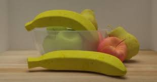 Fruits 3d Midel By Adelina In 2020 Fruit Food Banana