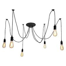 Lampadario a sospensione, lampade da soffitto, plafoniere da parete o soffitto. Offerta Di Oggi Alamp Lampade A Sospensione Vintage Da Soffitto E27 Lampadario Moderno Con 6 Luci Sospese Lampade A Sospensione Lampadari Moderni Lampadari