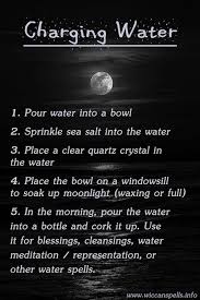 Charging Water For Spells Witch Witchy Witchcraft