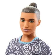 Barbie Ken Fashionistas Doll, Fashion Looks with Brown Hair in Paisley  Style Outfit