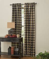 Black And White Checkered Sheer Curtains Park Designs Black Plaid Wicklow Curtain Panel Set Of Two Zulily Country Style Curtains Parking Design Country Curtains