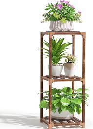 Read our guide on tall indoor floor plants to buy now. Wood Plant Stand Indoor 3 Tier Tall Plant Shelf Flower Pot Stands Disp East The Wood Art